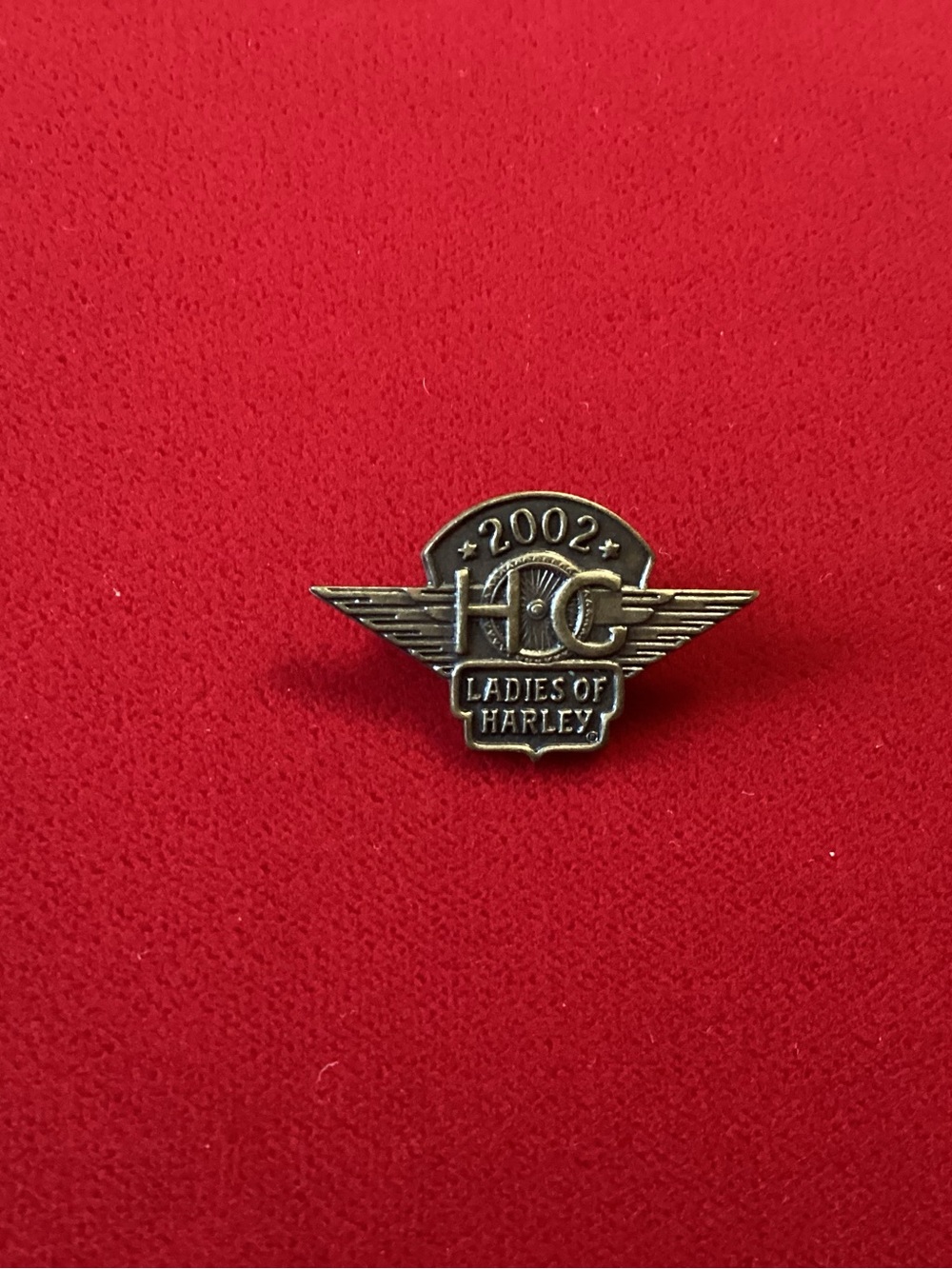 Harley-Davidson Ladies of Harley 2002 Pin - Gold Tone